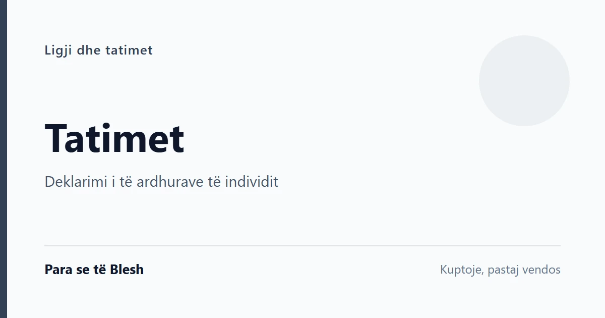 Drejtoria e Përgjithshme e Tatimeve