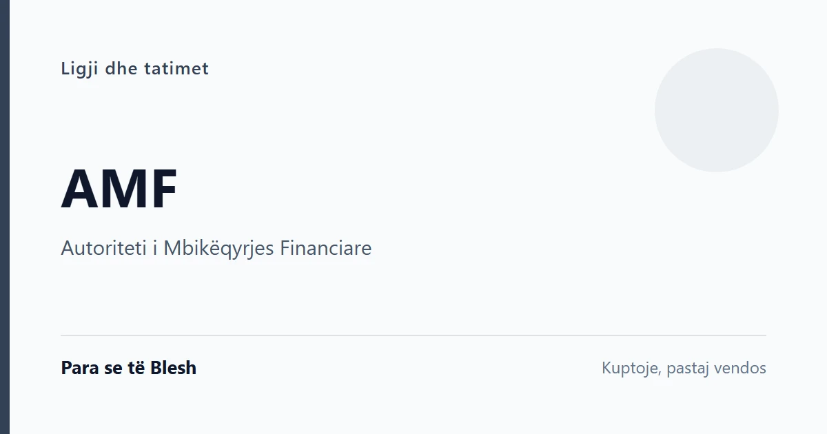 Autoriteti i Mbikëqyrjes Financiare
